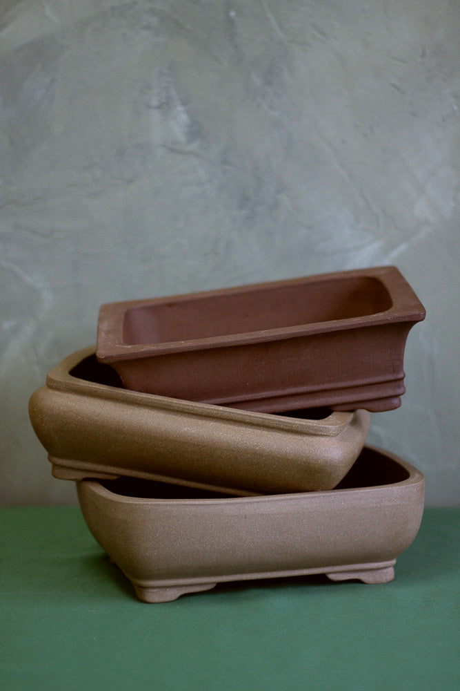 10" Unglazed Bonsai Pots