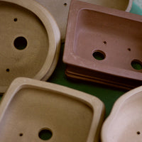 10" Unglazed Bonsai Pots